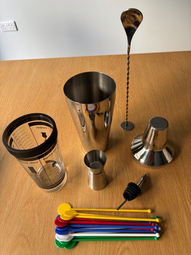 Cocktail shaker set 7 piece - shaker,