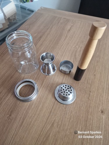 Mason jar cocktail shaker - jar, set