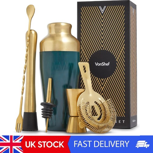 Cocktail shaker set gold - cocktail,