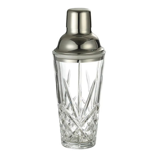 Crystal glass cocktail shaker - crystal,