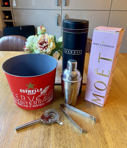 4pc stainless steel cocktail - steel,