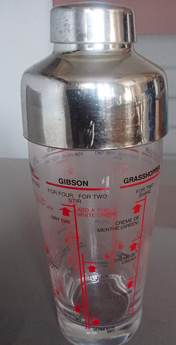 Glass plastic cocktail - glass,